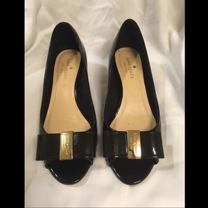 Kate Spade Peep-toe Patent Wedge